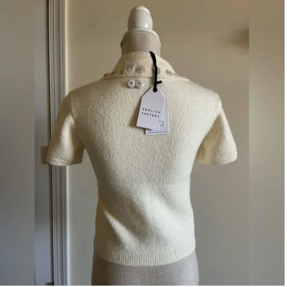 Anthropologie English Factory NWT short sleeve sweater top size XS - Picture 5 of 9